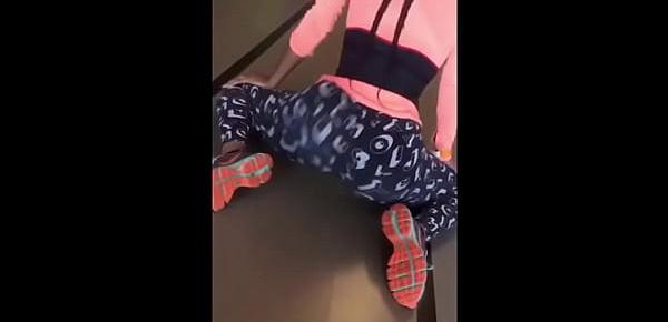  My baby shaking ass at the Gym